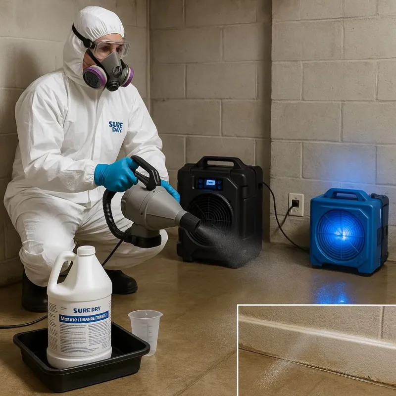 Sanitization and Odor Removal process in Ecorse, MI